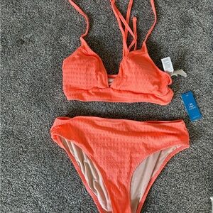 SHEIN Bright Coral Swimwear